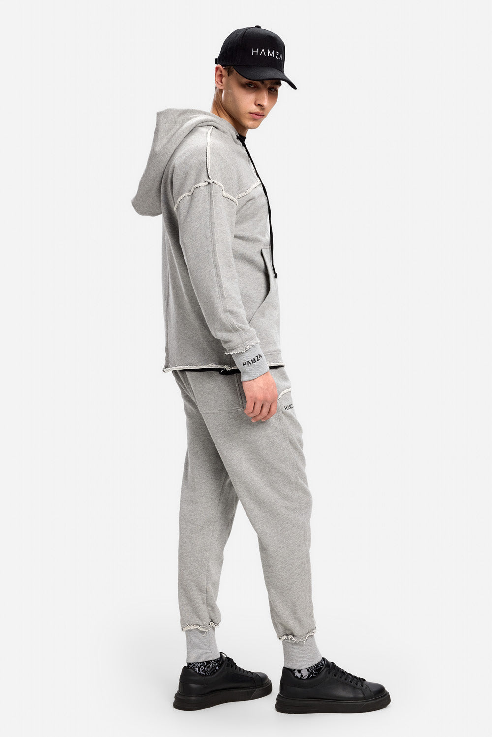 Crudo grey raw pants