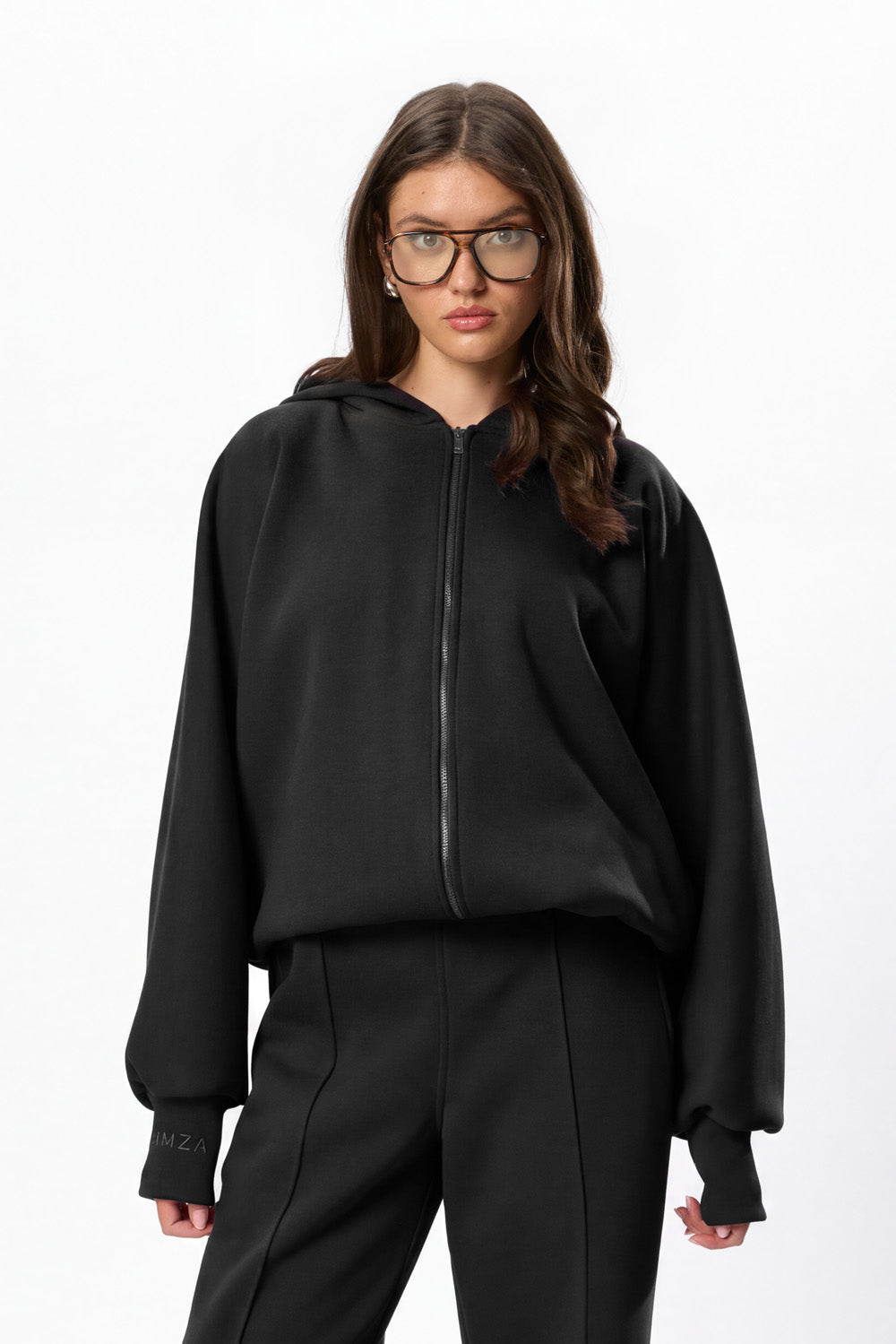 Hardy V2 Black Fleece Zip  Hoodie