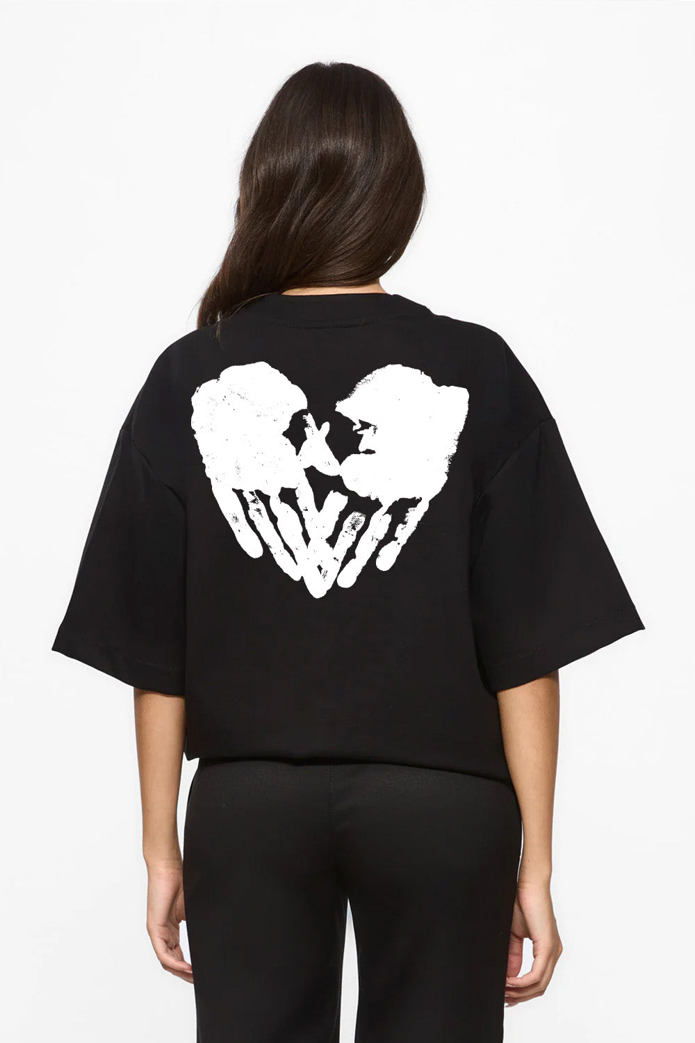 Valentines 2.0 printed Black T-Shirt