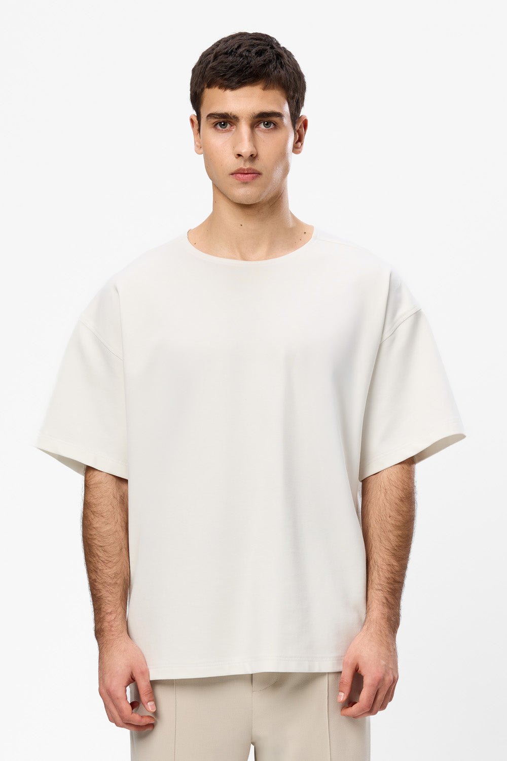 Oversized III off-white T-shirt - Hamza