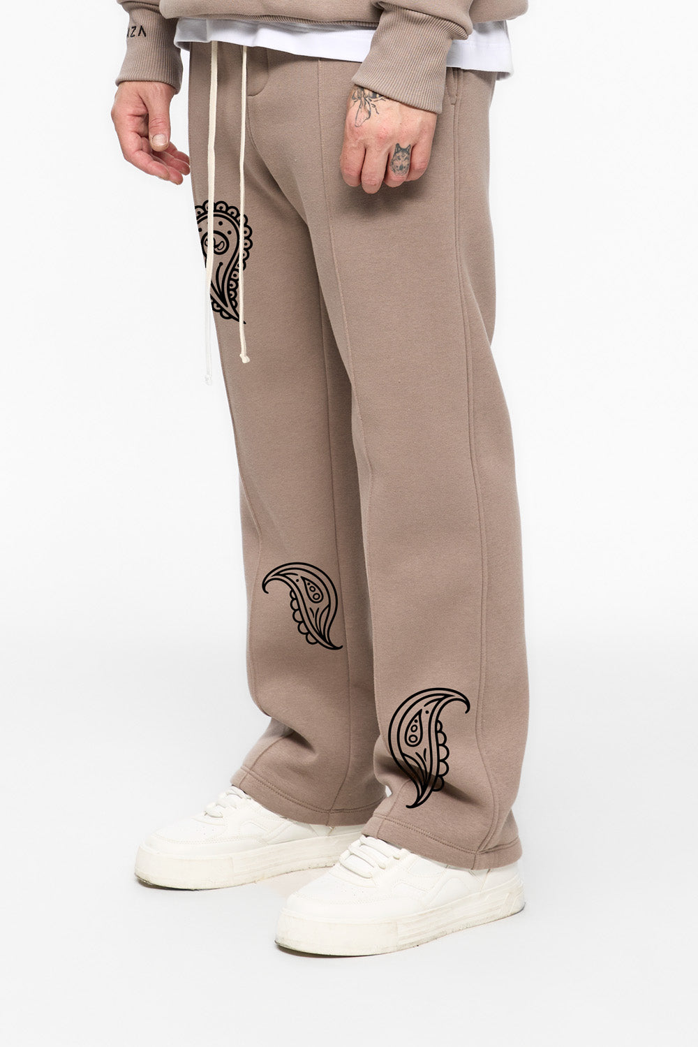 Bandana fleece Beige sweatpants
