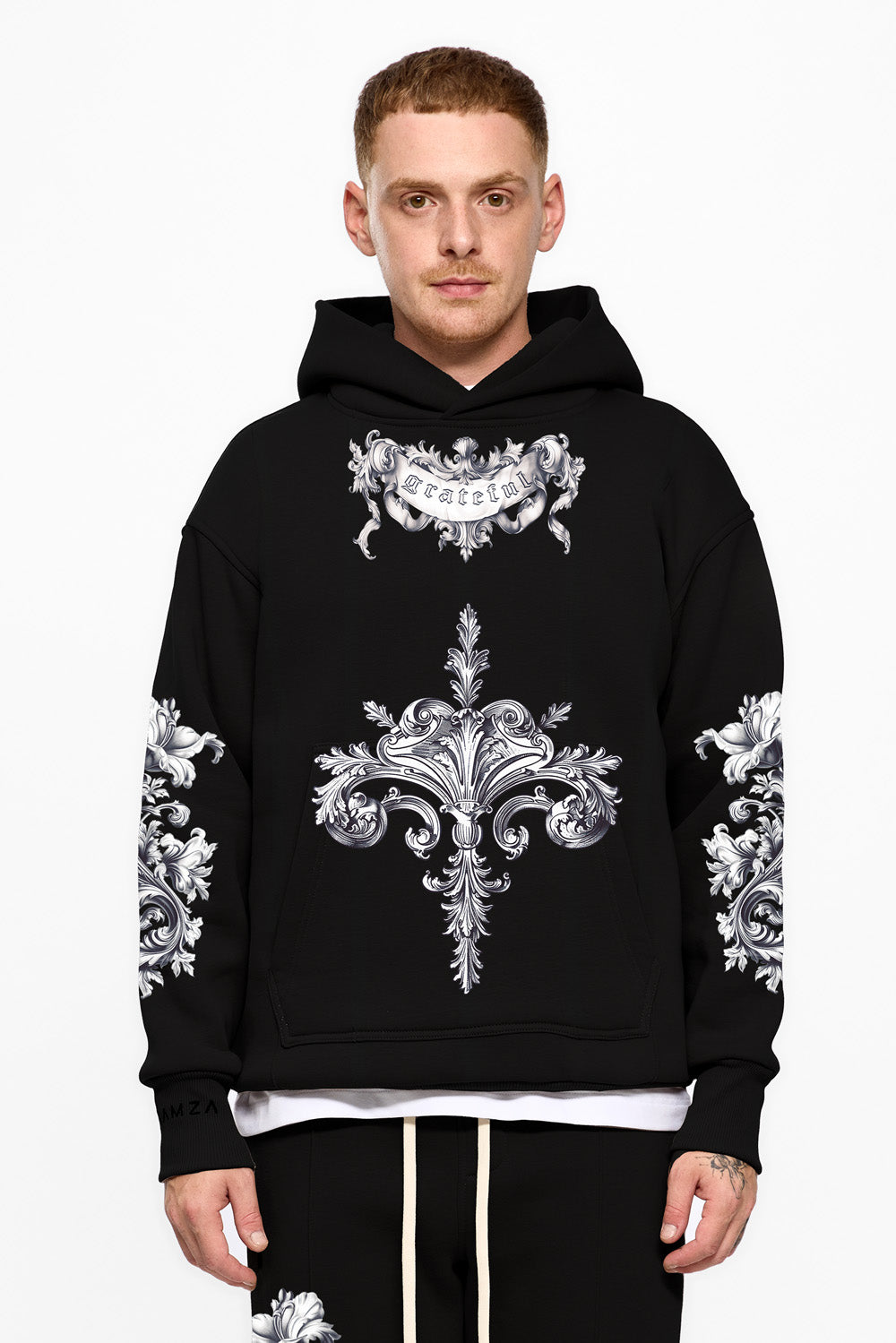 Baroque  black fleece Hoodie