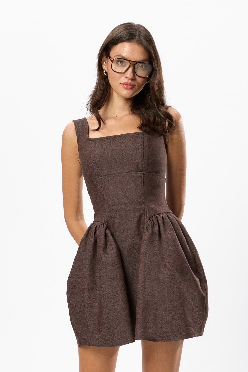 Rochie Maro Mini din Denim Alicia 