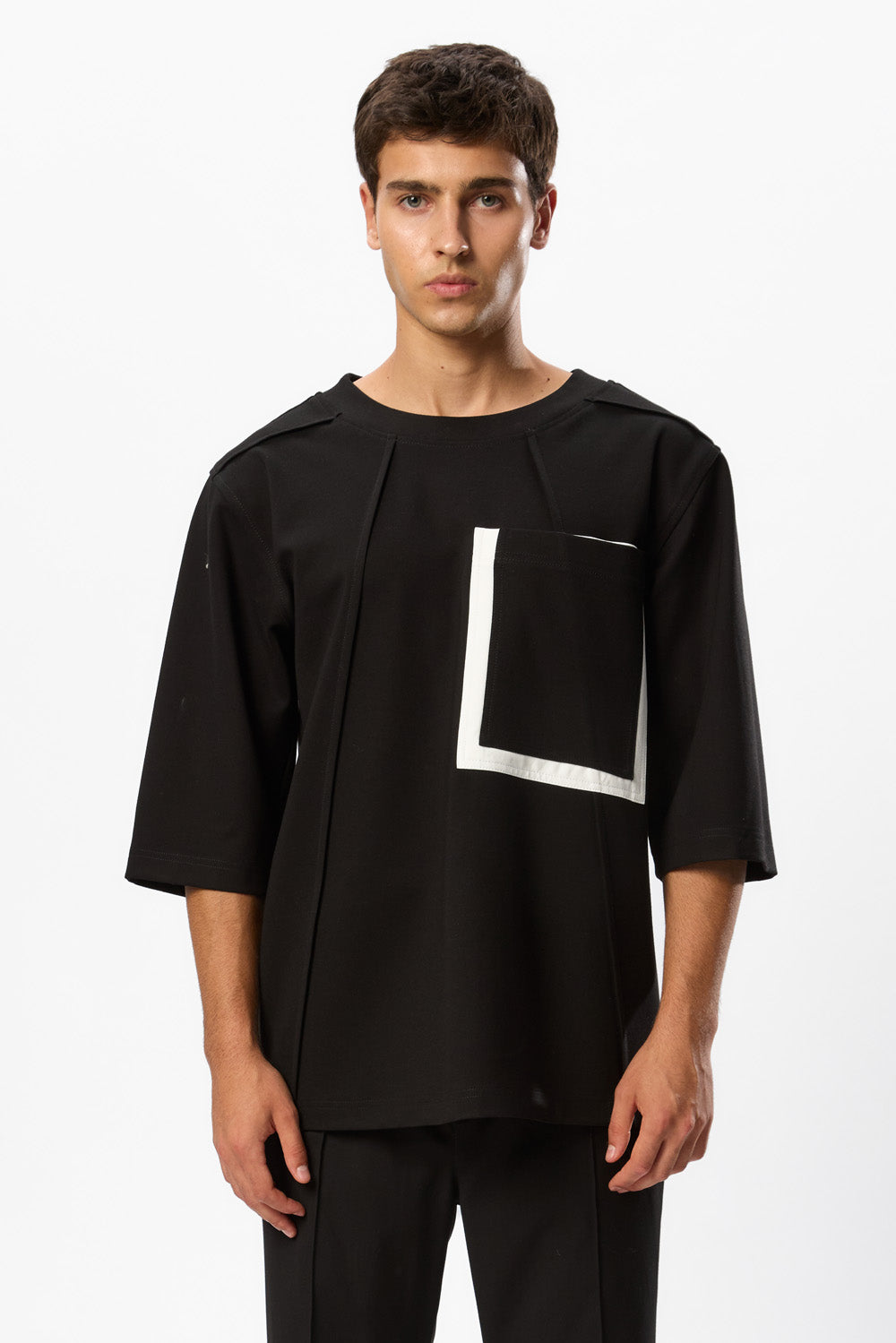 Tricou Negru Omar Pocket 