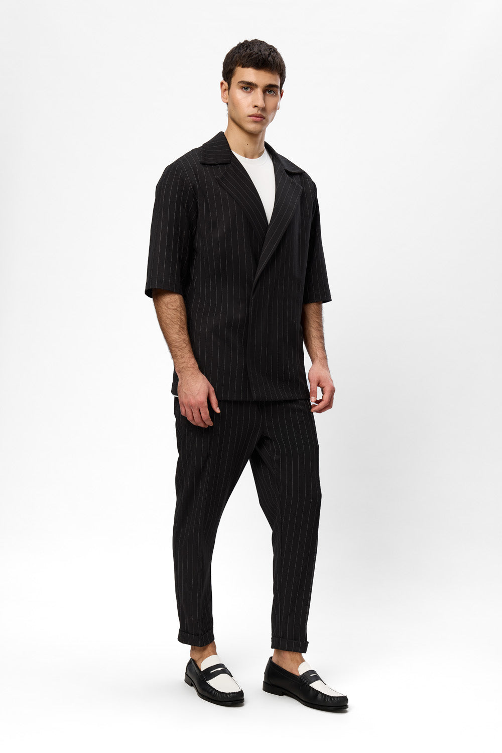 Riviera Black with stripes Cloth Jacket