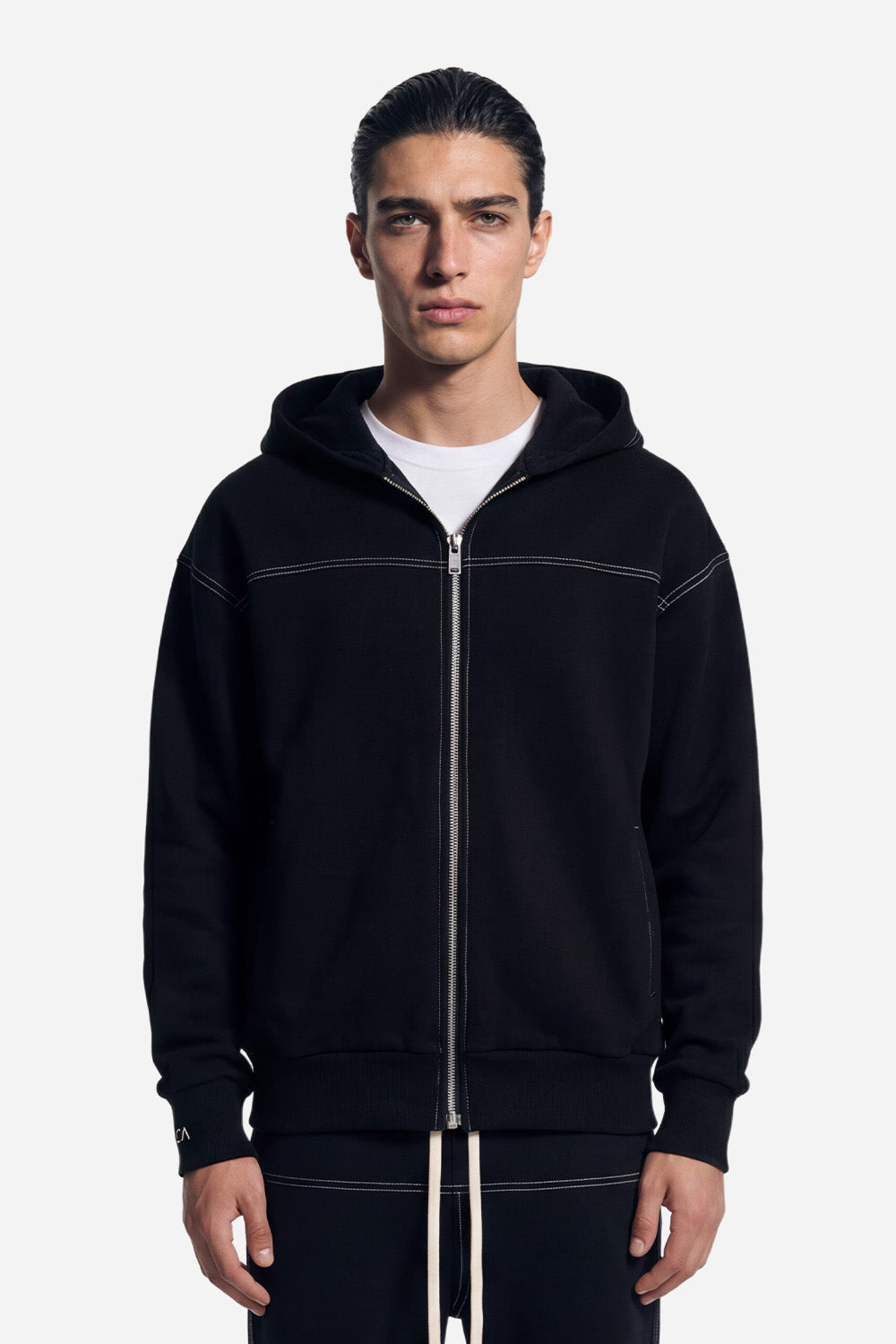Milan Cotton Black Tracksuit