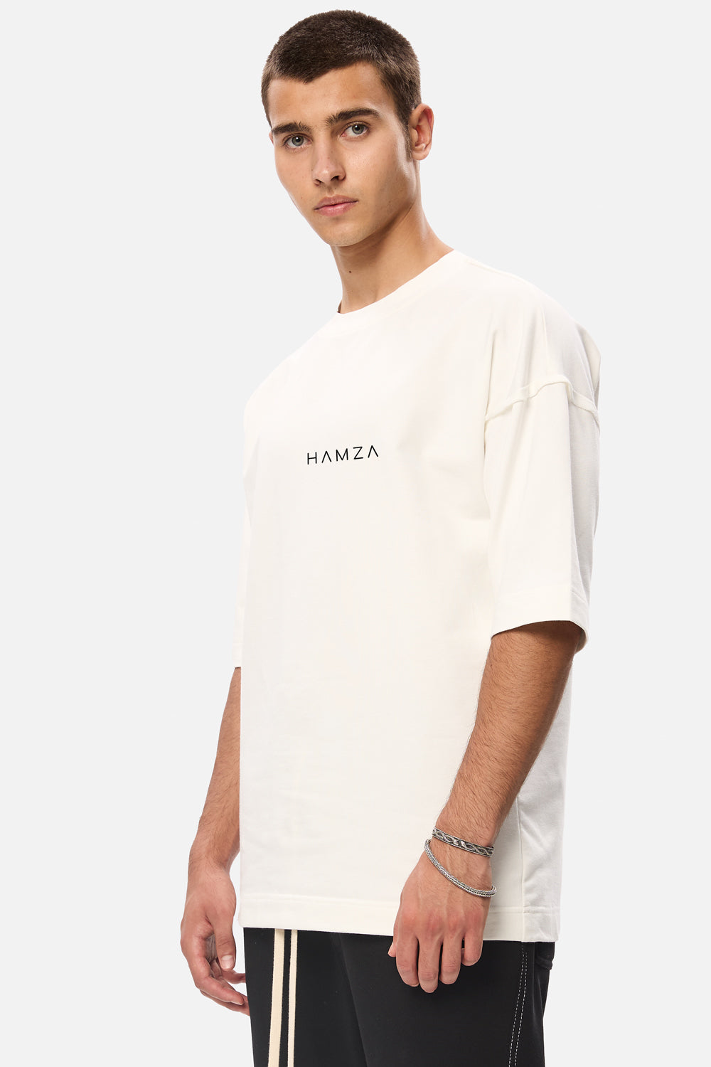 Tricou off white cu broderie Yoghin 