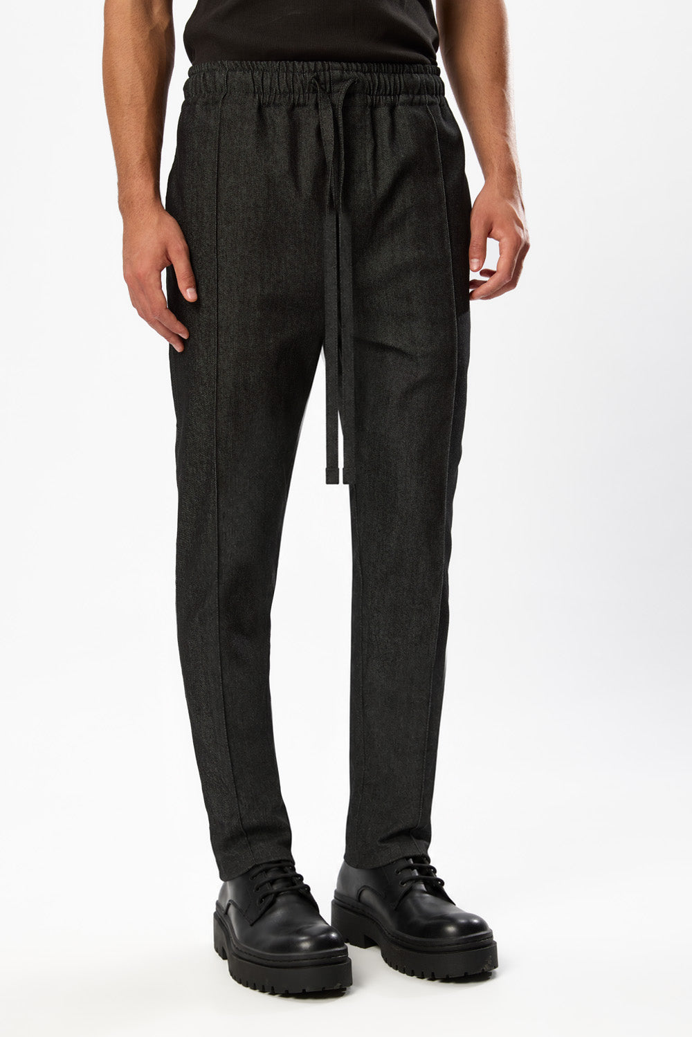 Pantaloni dark blue din denim Six V2 
