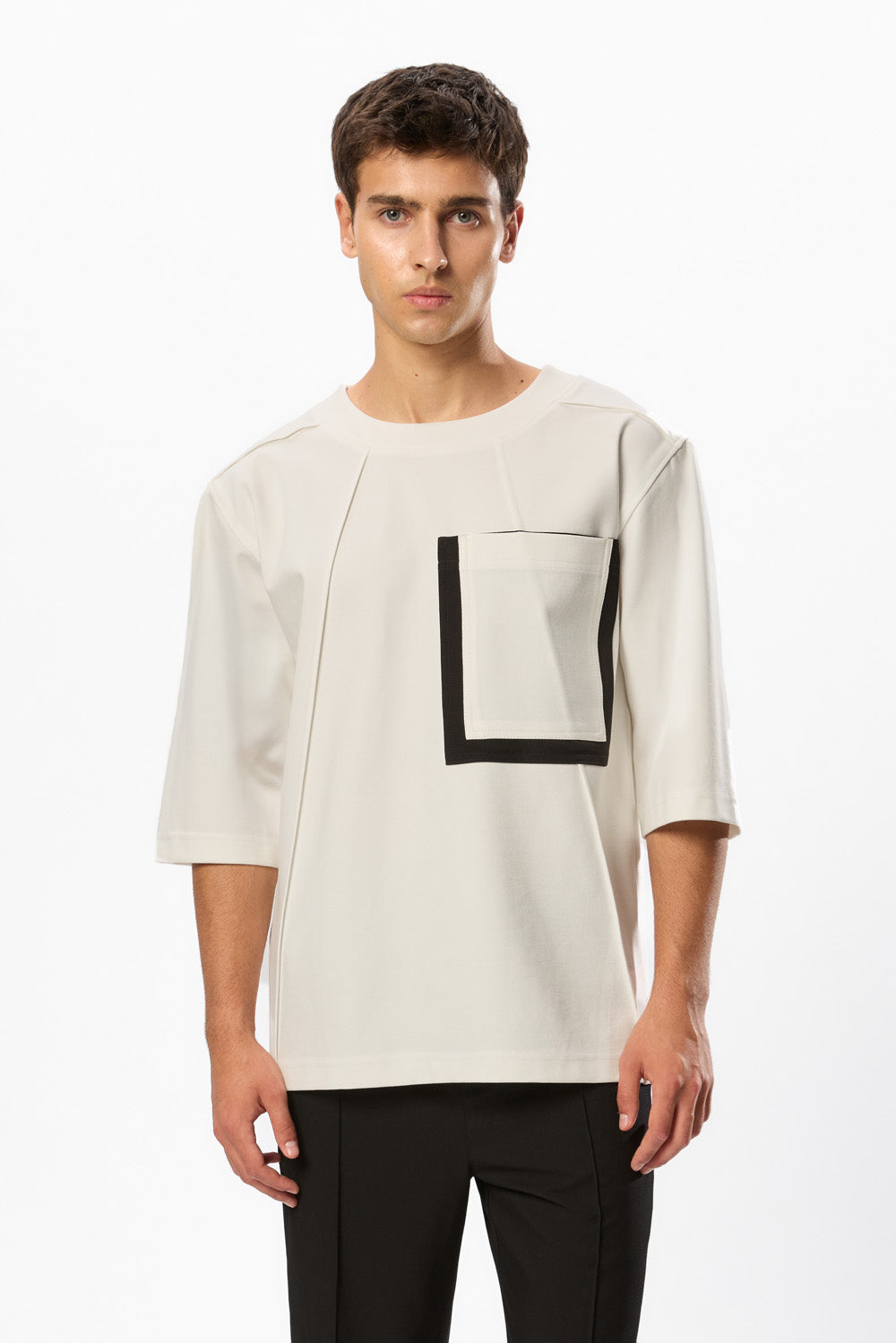 Tricou Off-White  Omar Pocket 