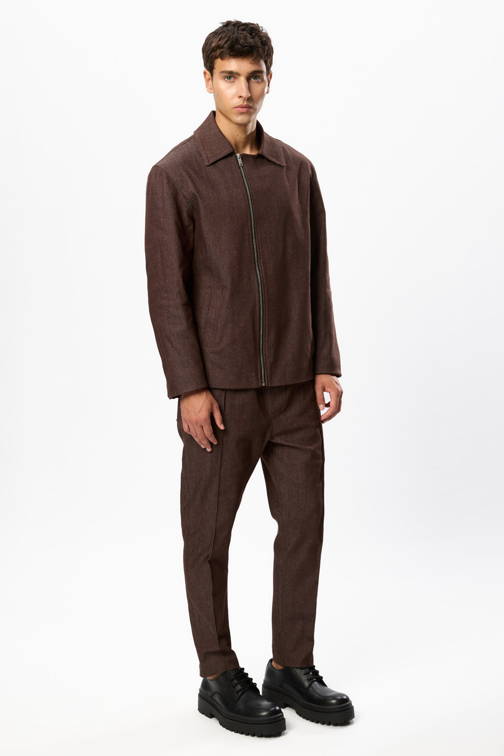 Pantaloni maro din Denim Six V2 