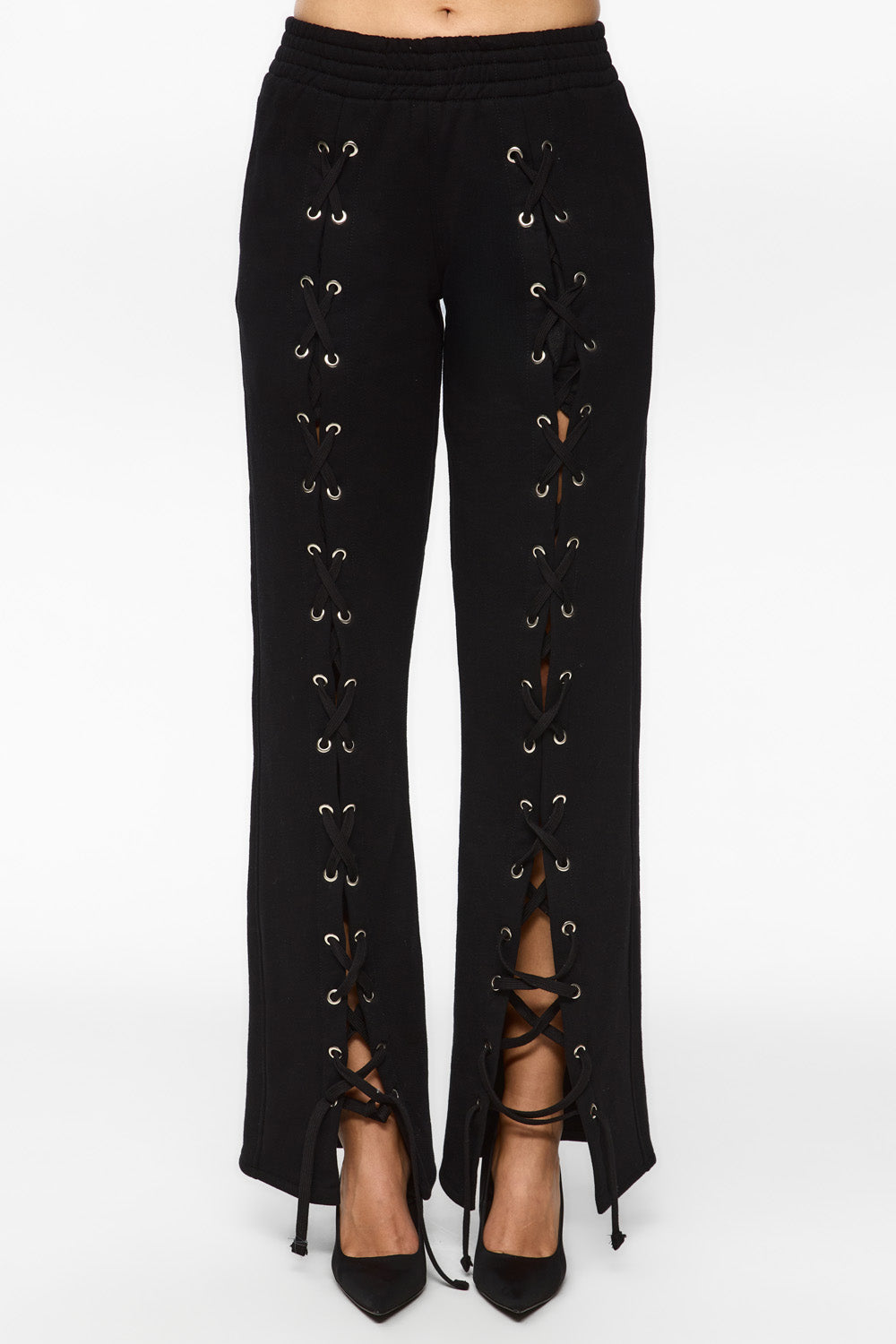 Pantaloni Linea | Femei | Negru | Stil modern și elegant | Confort și funcționalitate | Atelier Hamza
