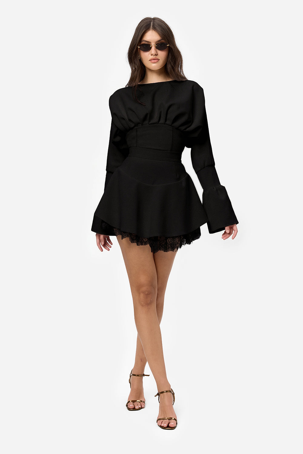 Top negru Nyssa Cloth