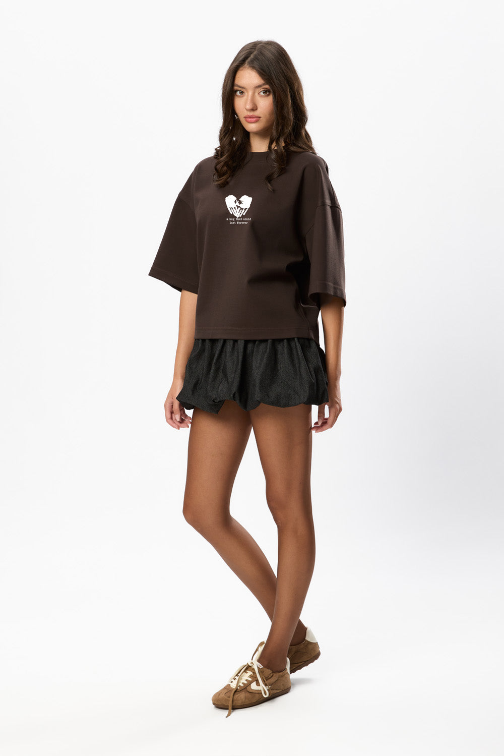 Tricou maro cu imprimeu Valentines