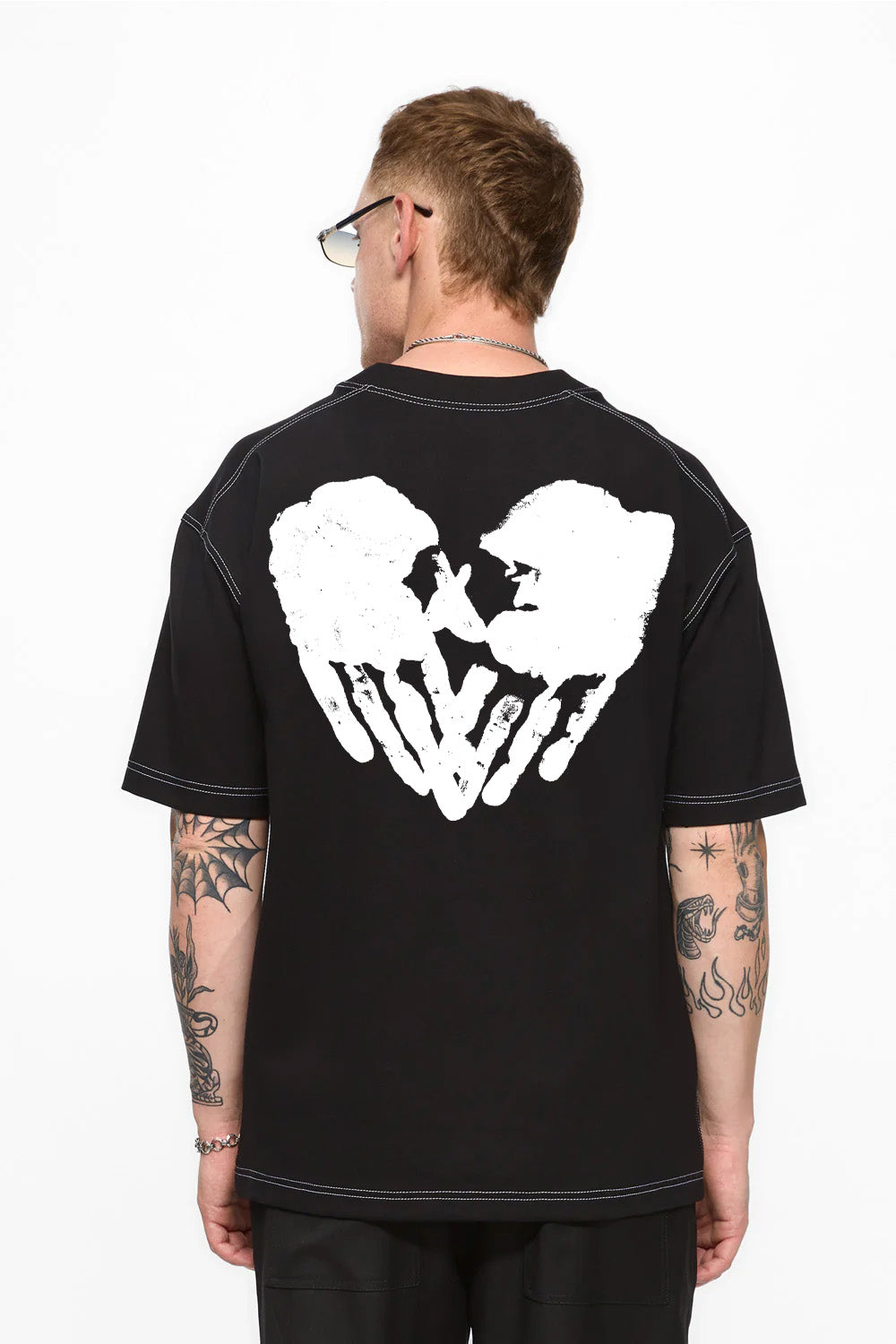 Valentines 2.0 printed Black T-shirt