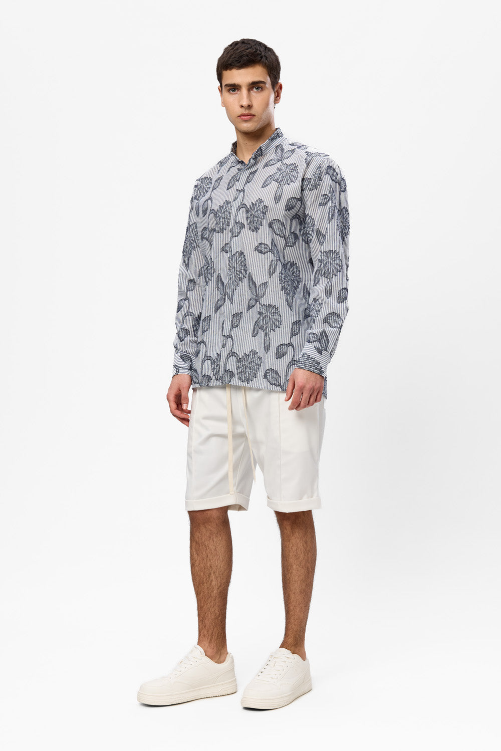 Thomas Off-White Cloth Shorts