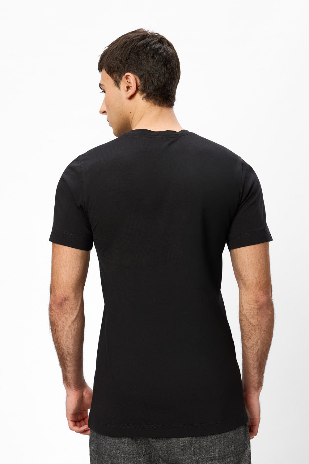 Tricou negru fit Como