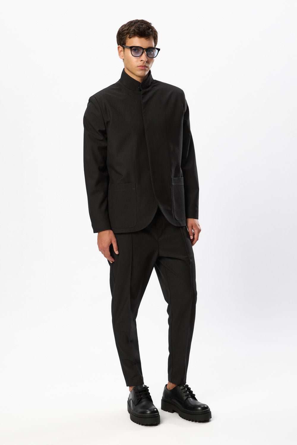 Luce Black Wool blend Cloth Blazer
