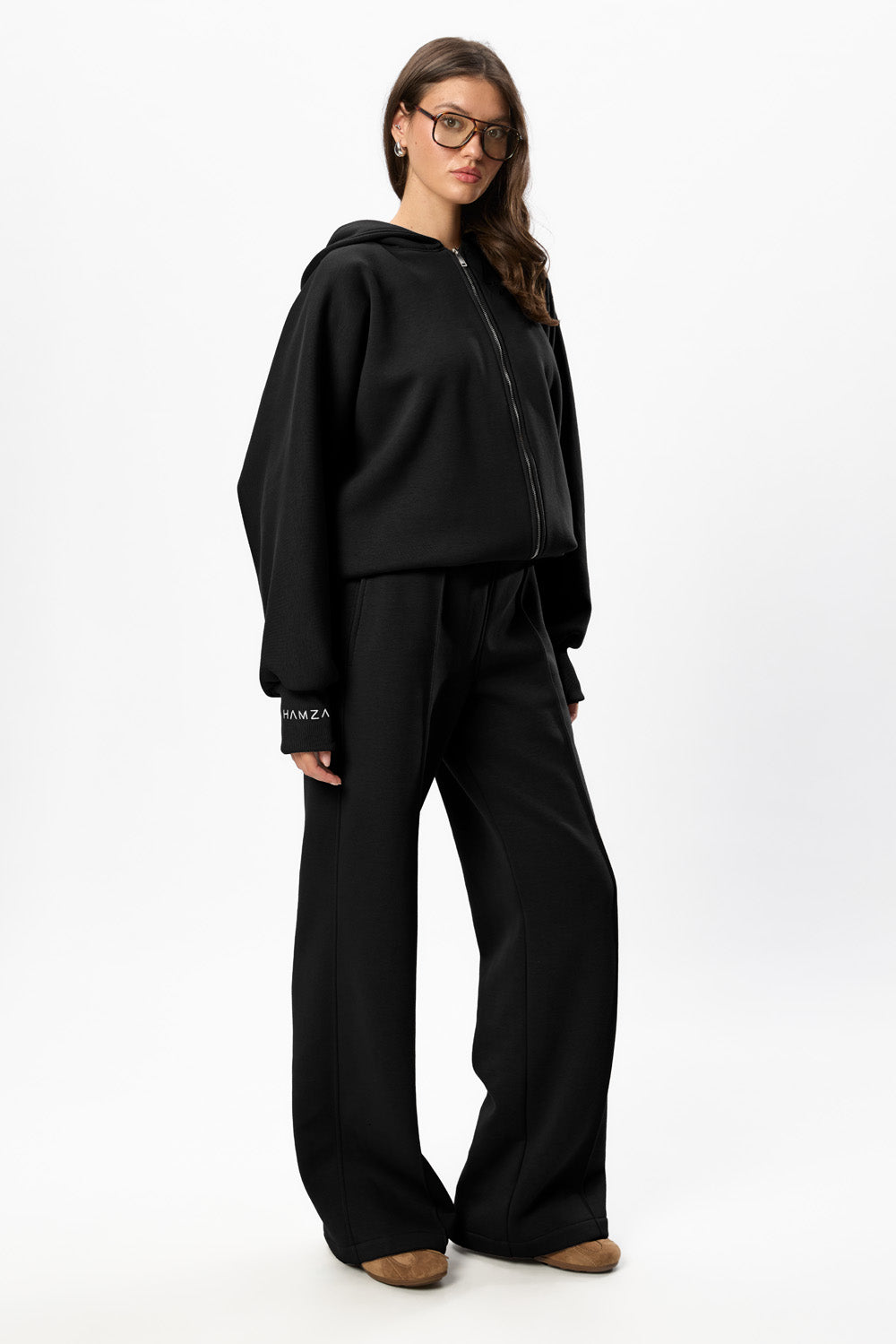 Hardy V2 Black Fleece Zip  Hoodie