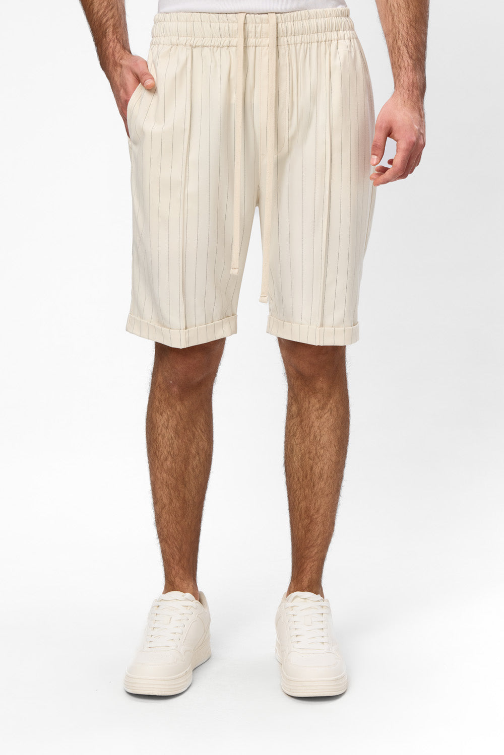 Thomas Black with stripes Cloth Shorts