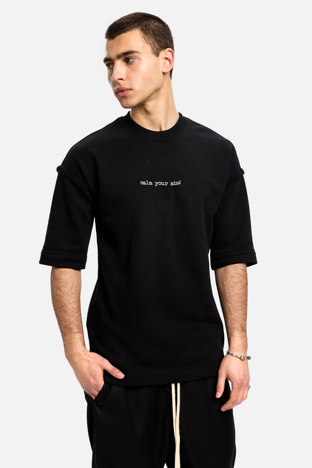Calm v2 embroidered heavyweight T-shirt