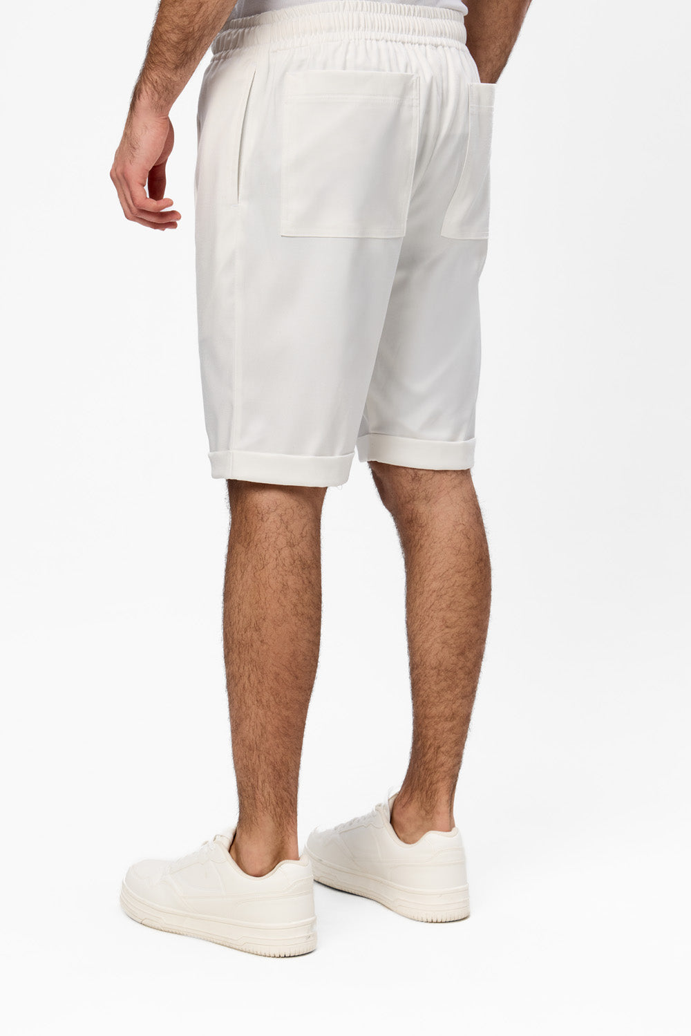 Thomas Black Cloth Shorts