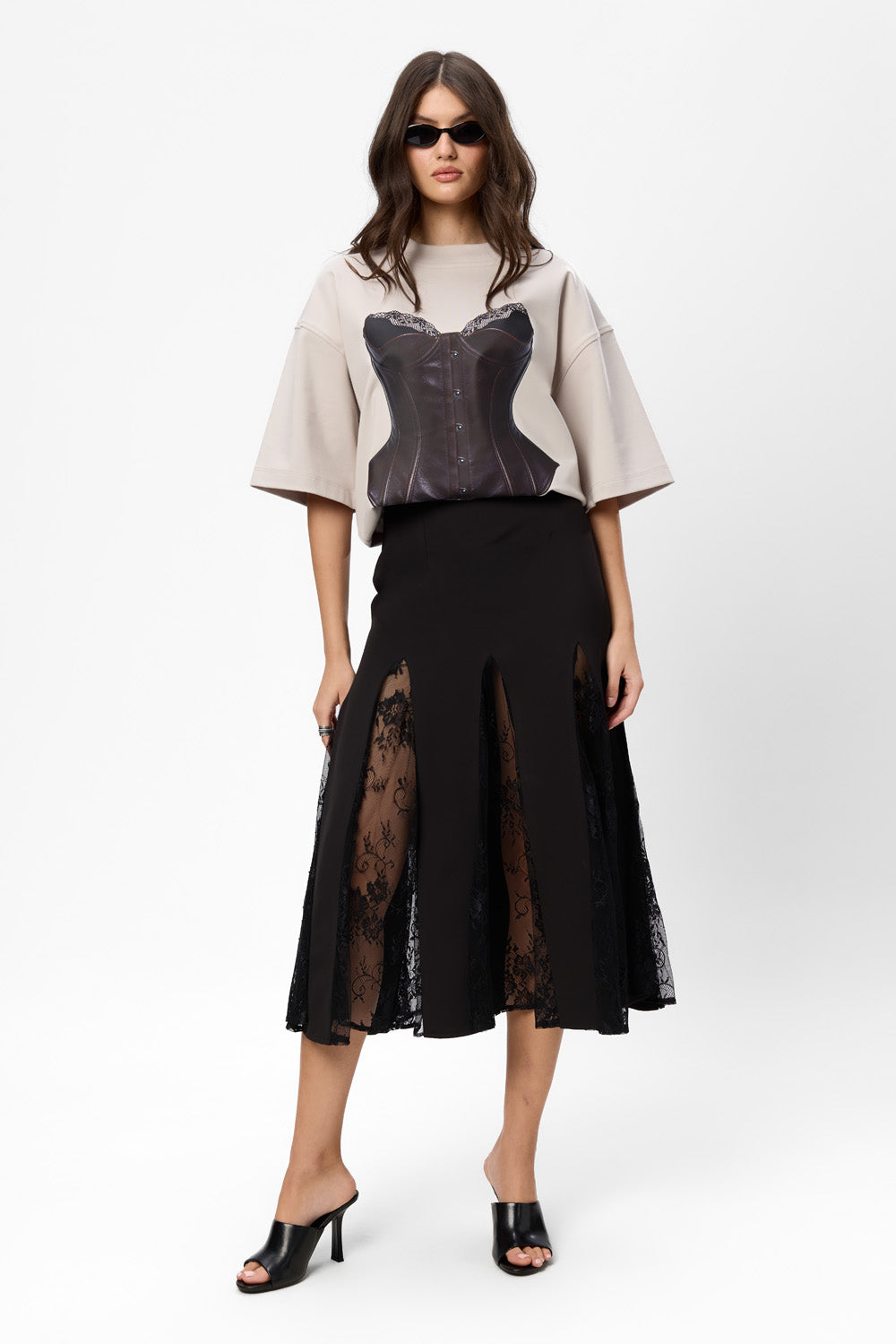 Ivory Leather printed Vanilla T-Shirt