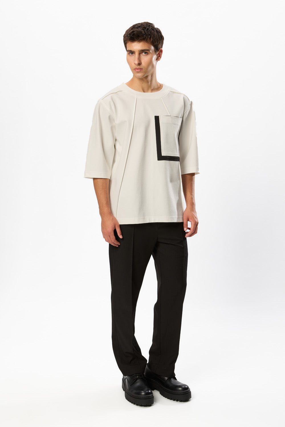 Tricou Off-White  Omar Pocket 