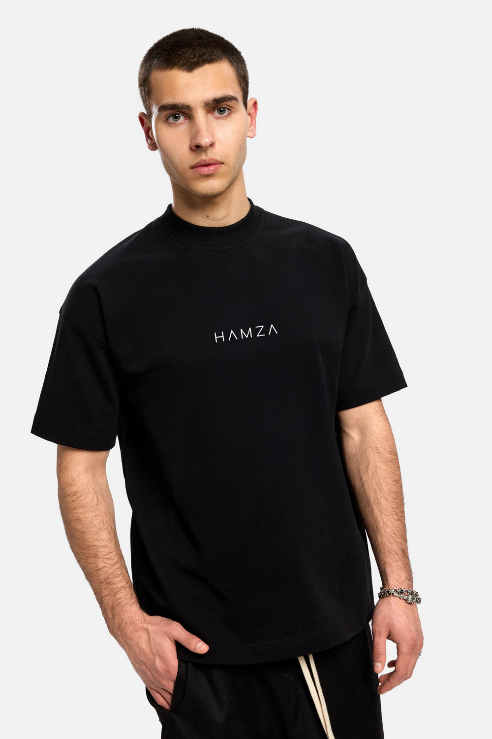 Riyad Printed Black T-Shirt