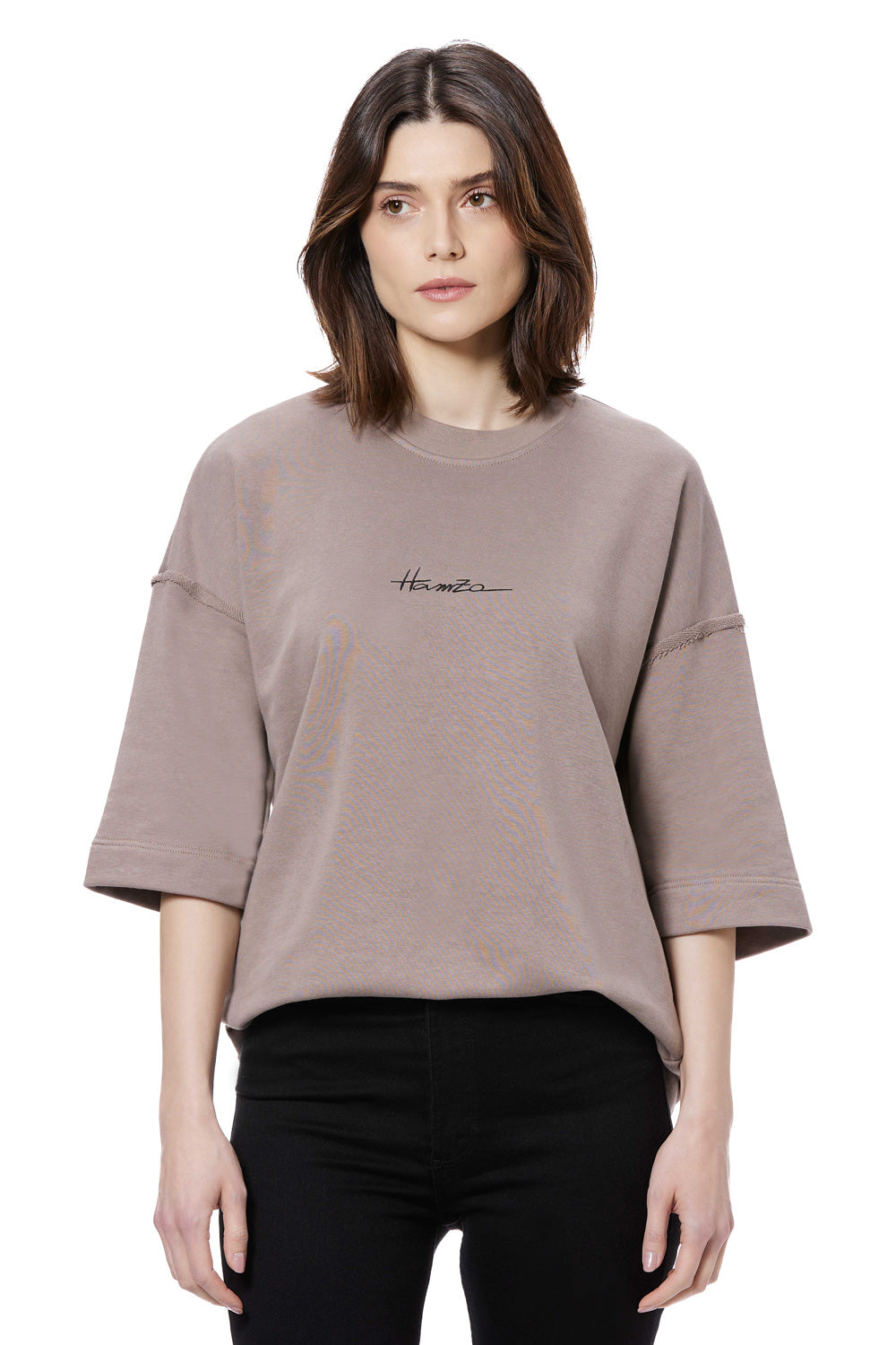 Beigy embroidered W T-Shirt