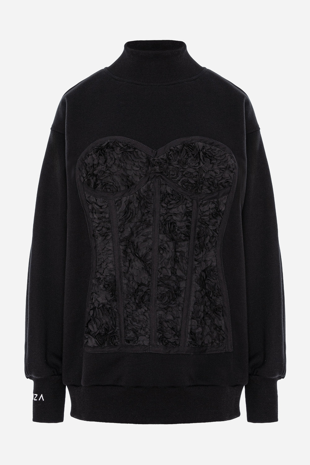Kora Rose Black Turtleneck