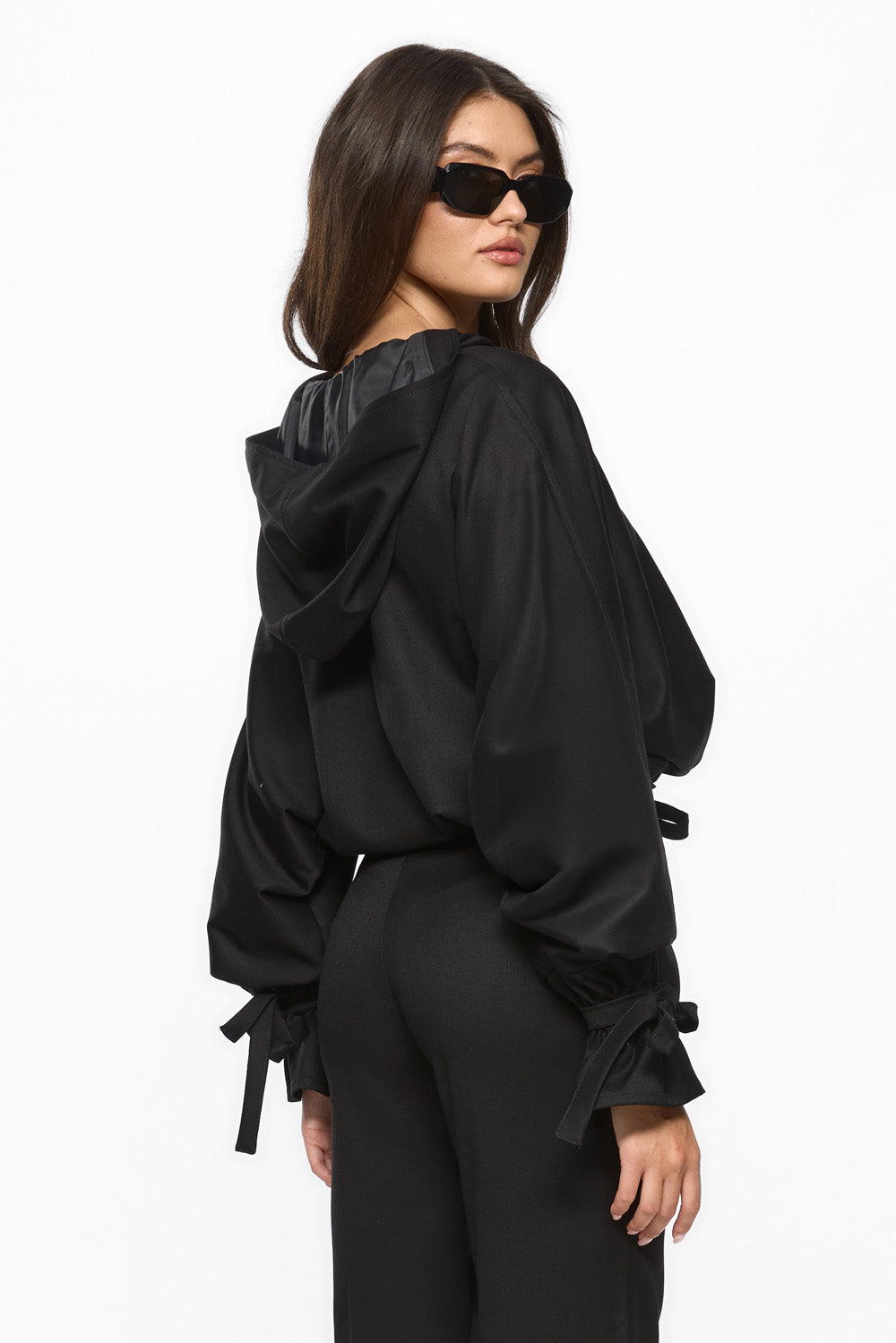 Swan Black Cloth Jacket