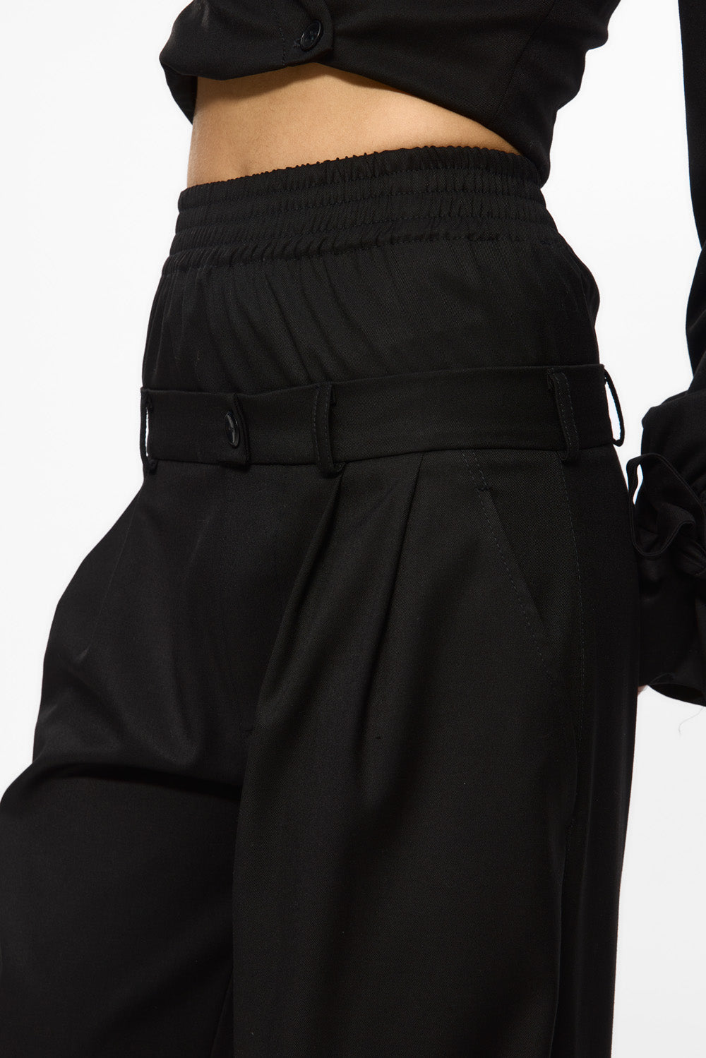 Kyoto cloth Pants | Women | Black | Modern and elegant style | Comfort and functionality | Atelier Hamza