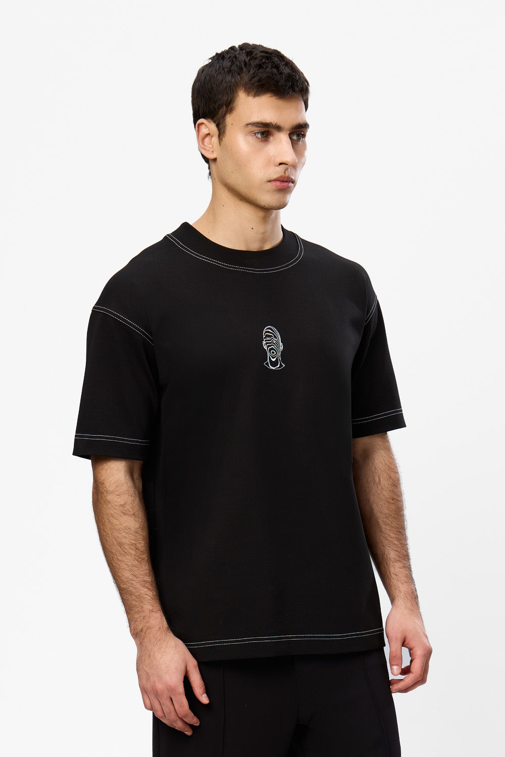Tricou Negru cu imprimeu Find Your Balance