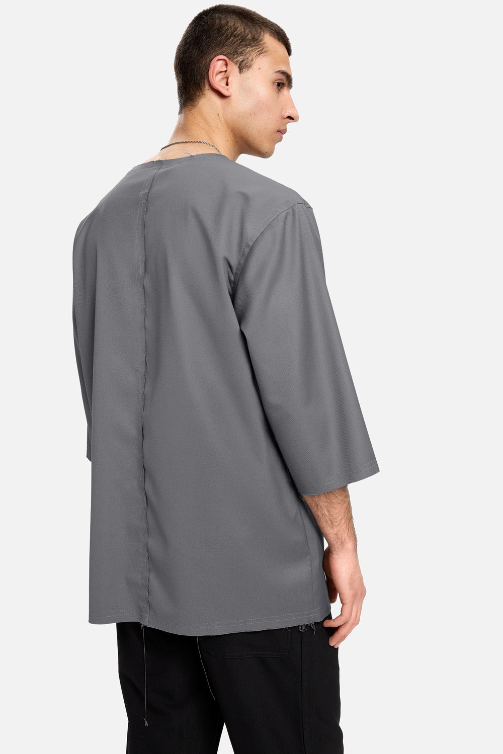 Tricou Negru din Stofa Thom 
