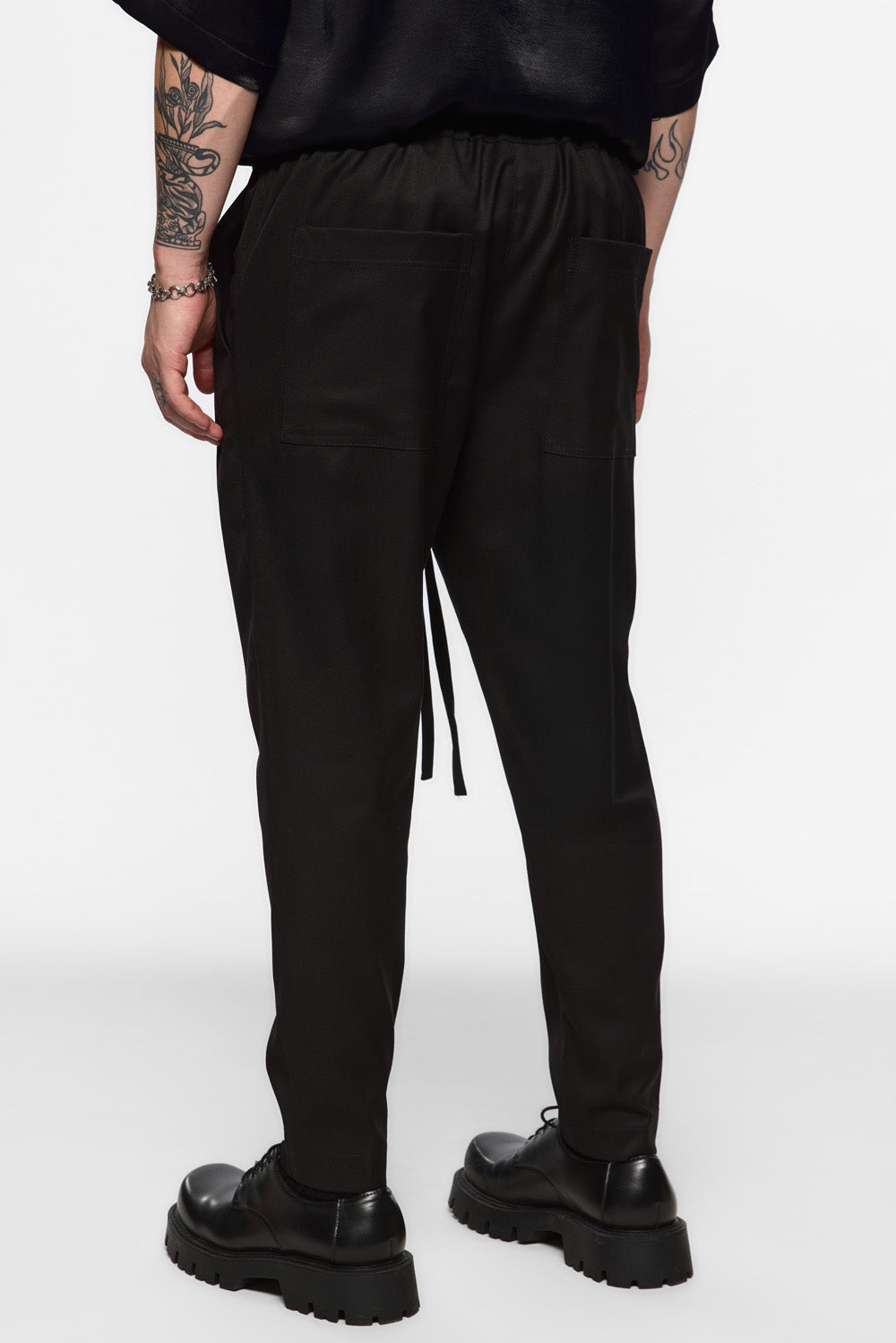 Pantaloni Negri din Stofa Thom V2