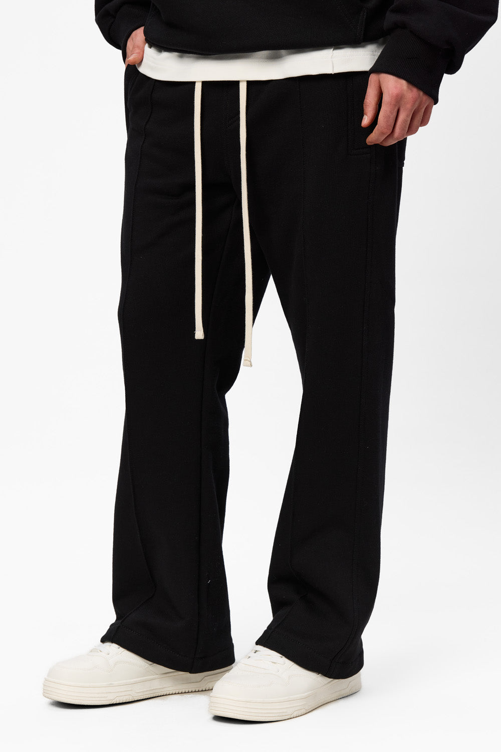 247 V2 flared Black Cotton Pants