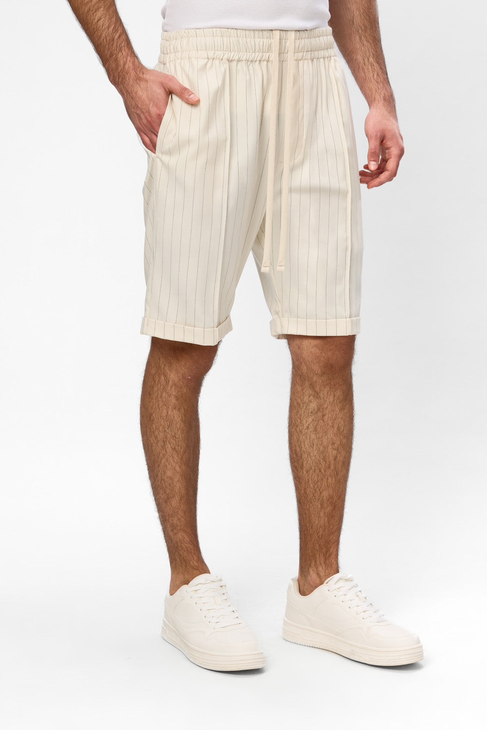Thomas Vanilla with stripes Cloth Shorts