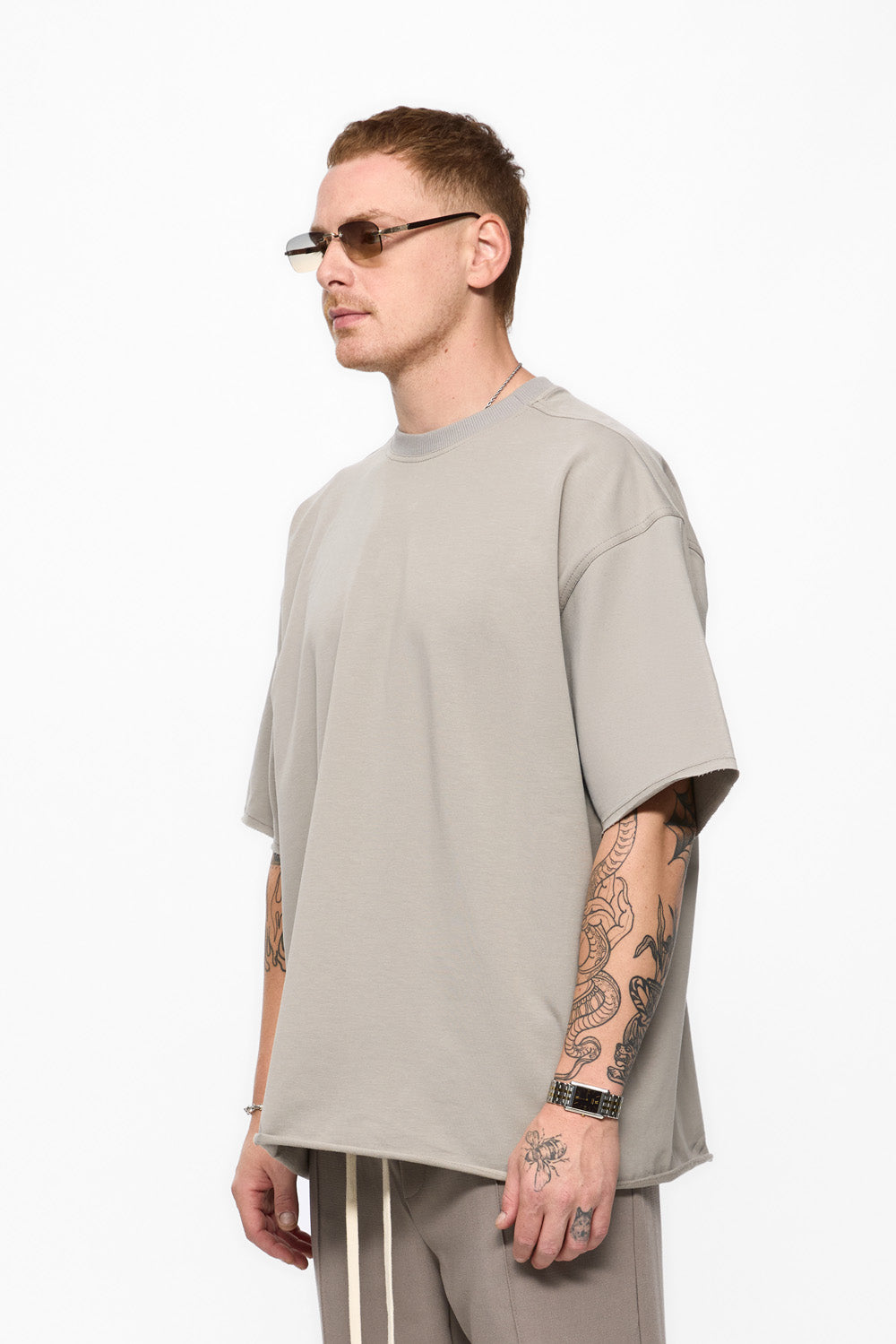 Tricou Gri Oversized