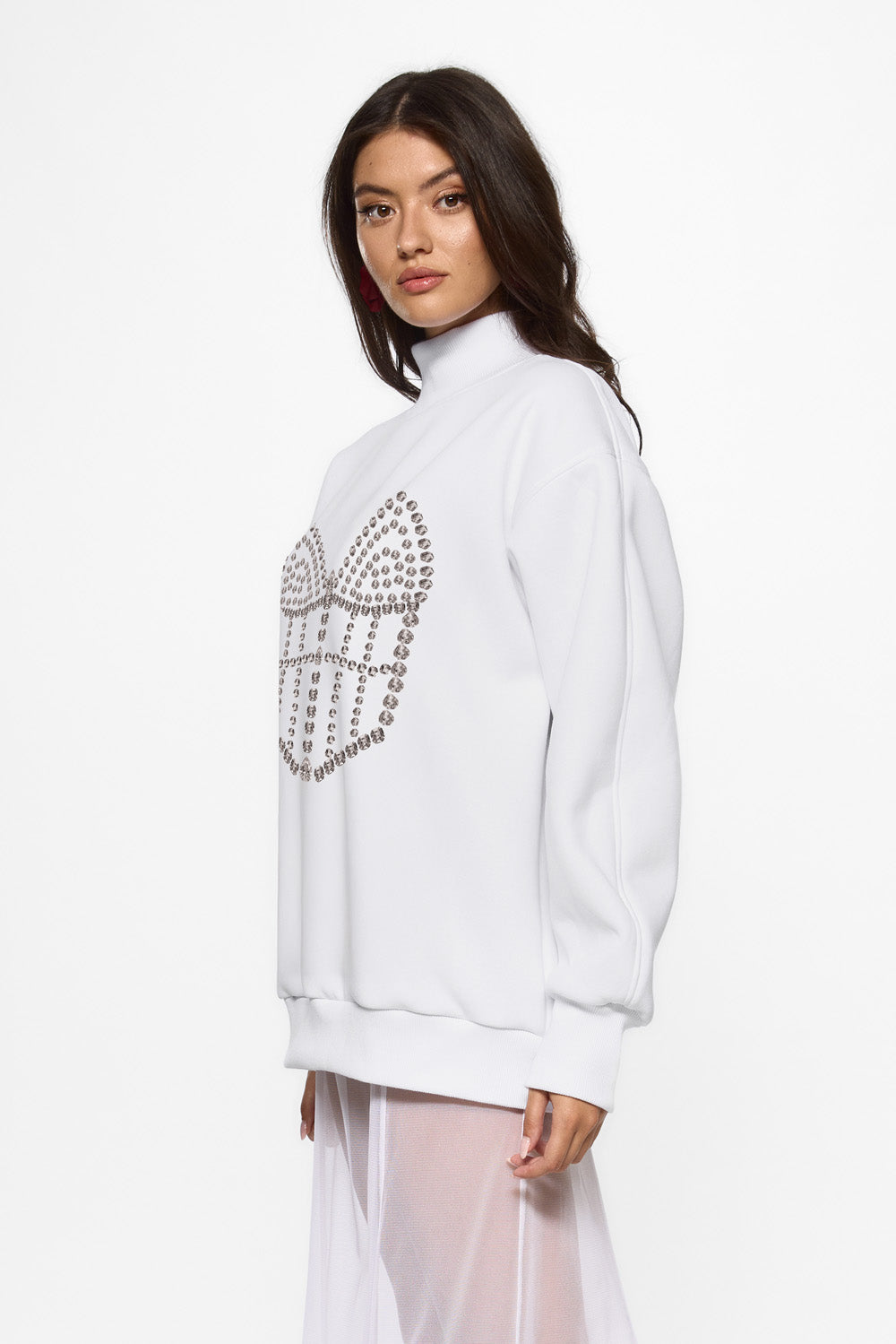 La Perle fleece Turtleneck  | Femei | Alb | Stil modern și elegant | Confort și funcționalitate | Atelier Hamza