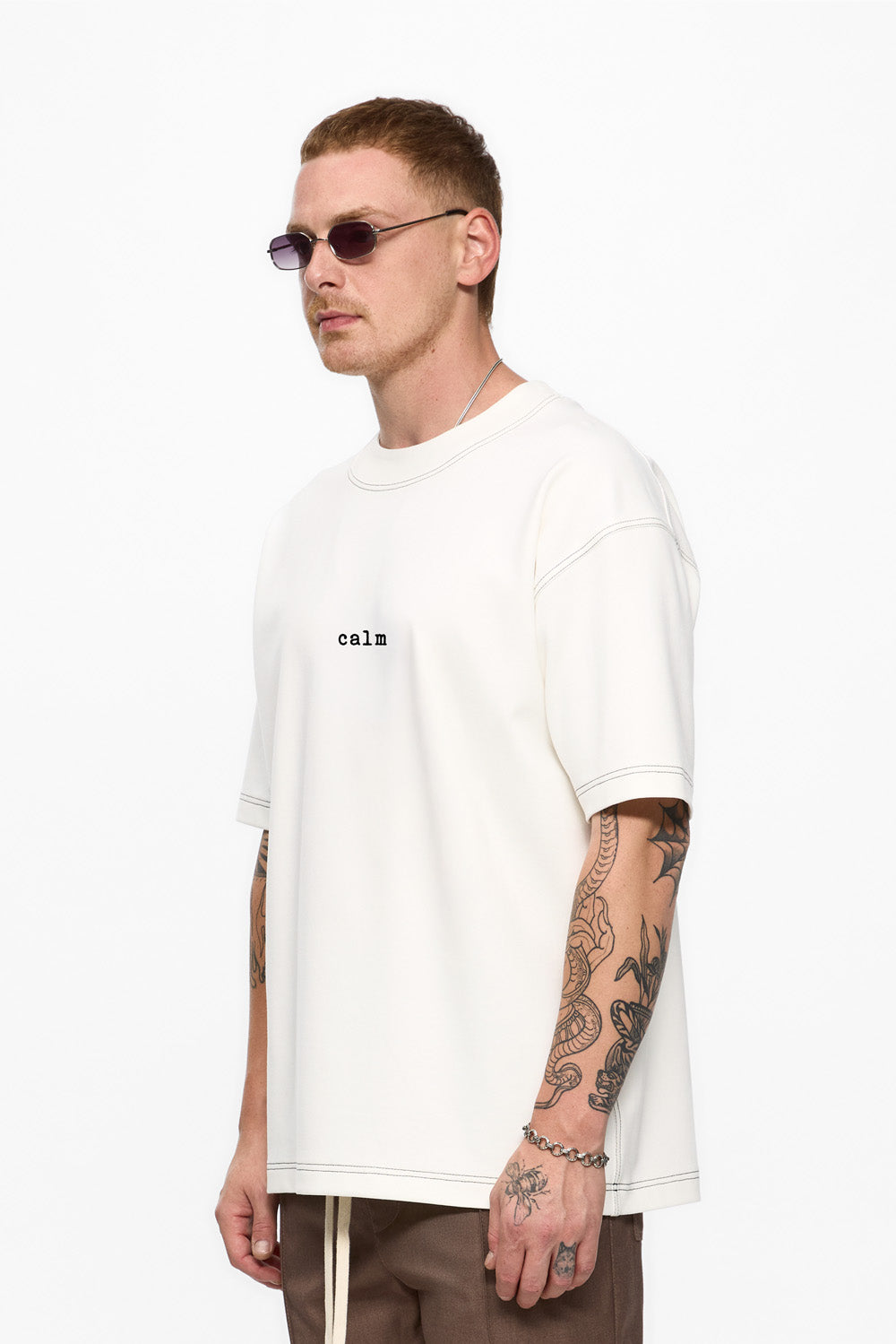 Tricou Off-White cu imprimeu Calm 2.0