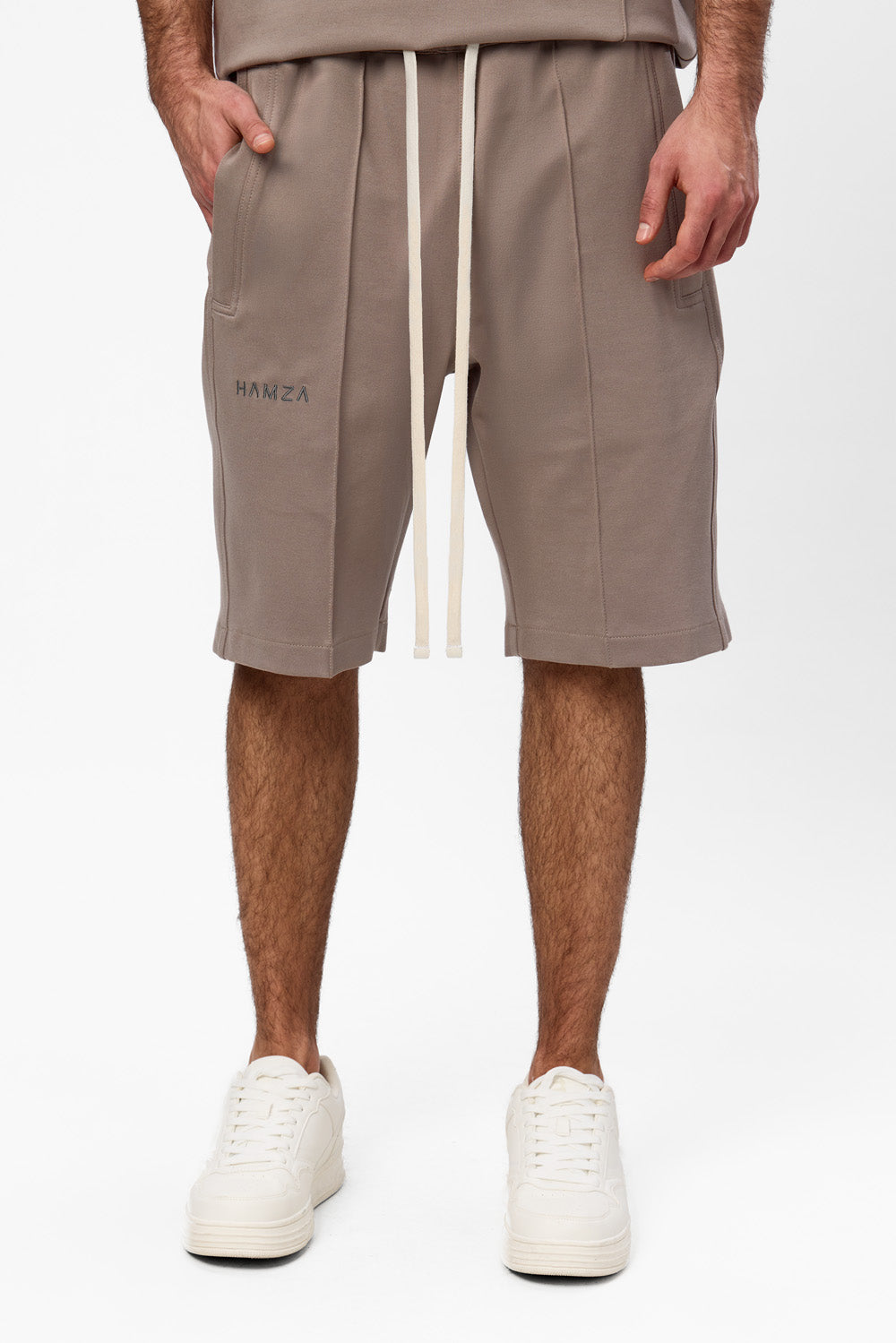 Pantaloni scurti bej Khan
