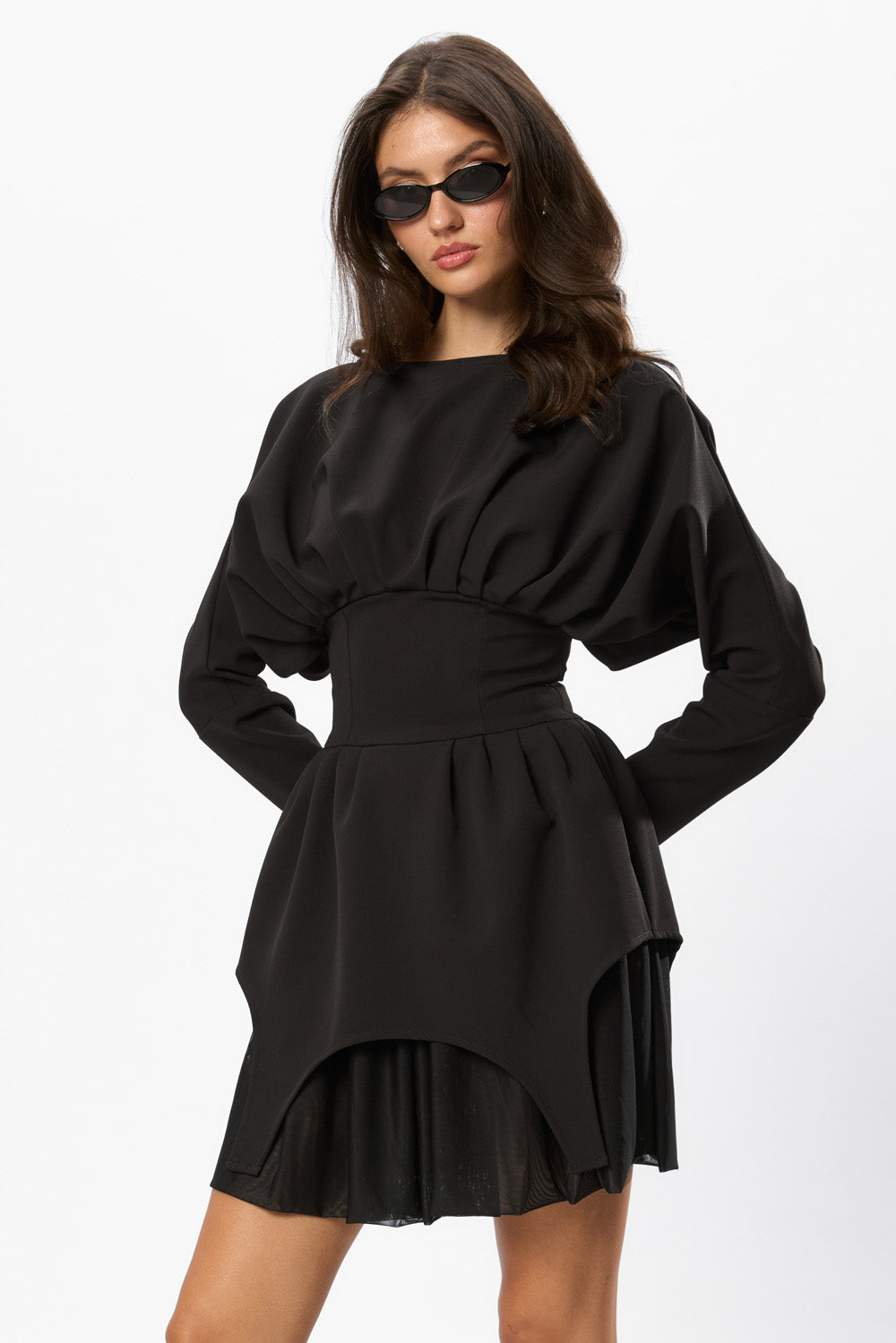 Nyssa Siren Black Midi Dress