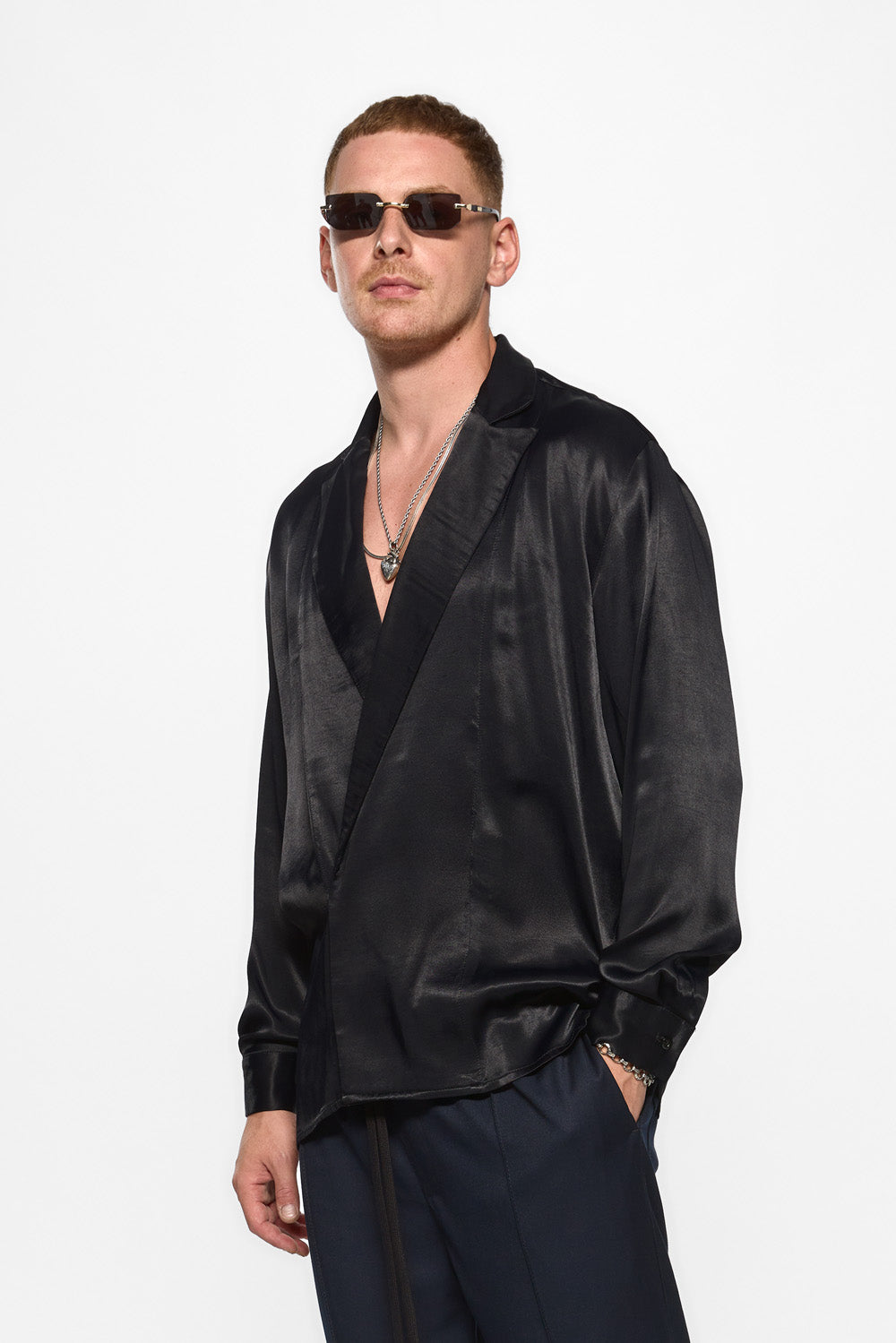 Cardigan negru din viscoza Thom