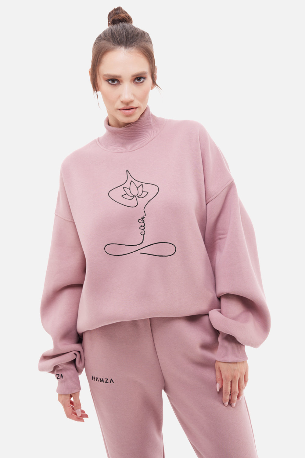 Yoga Embroidered Turtleneck