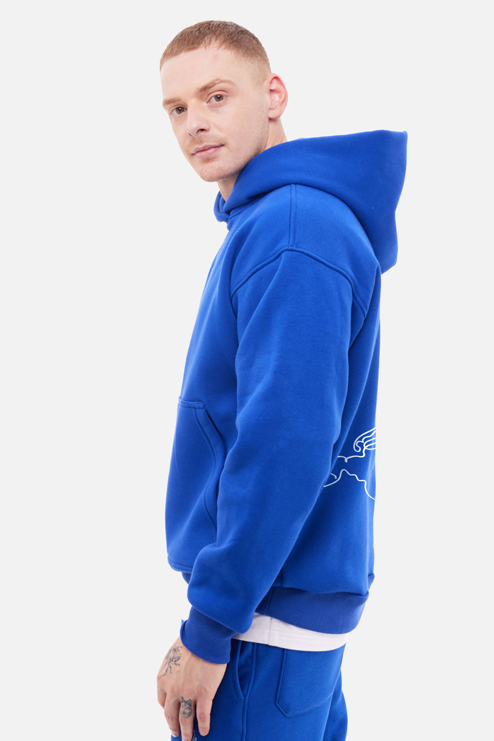 Royal embroidered Hoodie