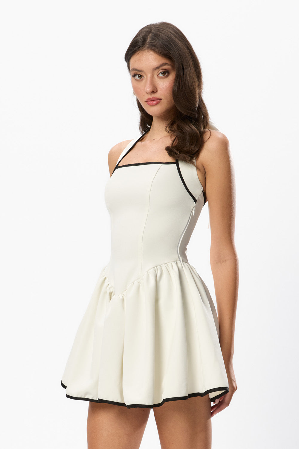 Rochie Off-White din Stofa Aurora 