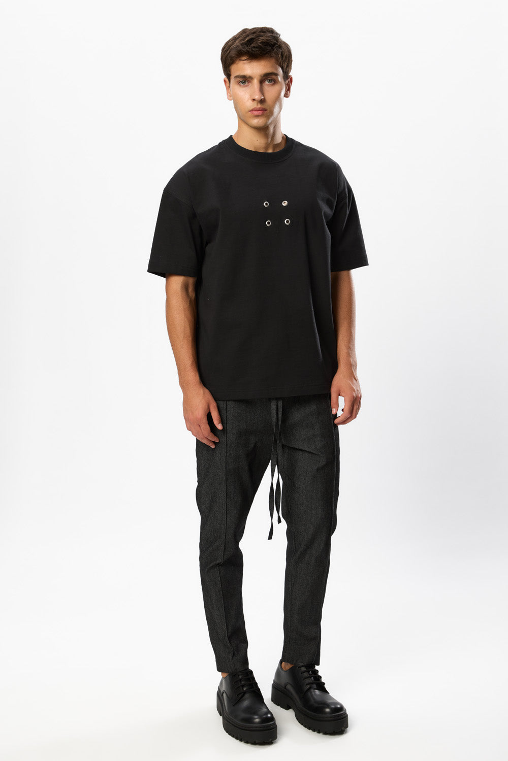 Pantaloni dark blue din denim Six V2 