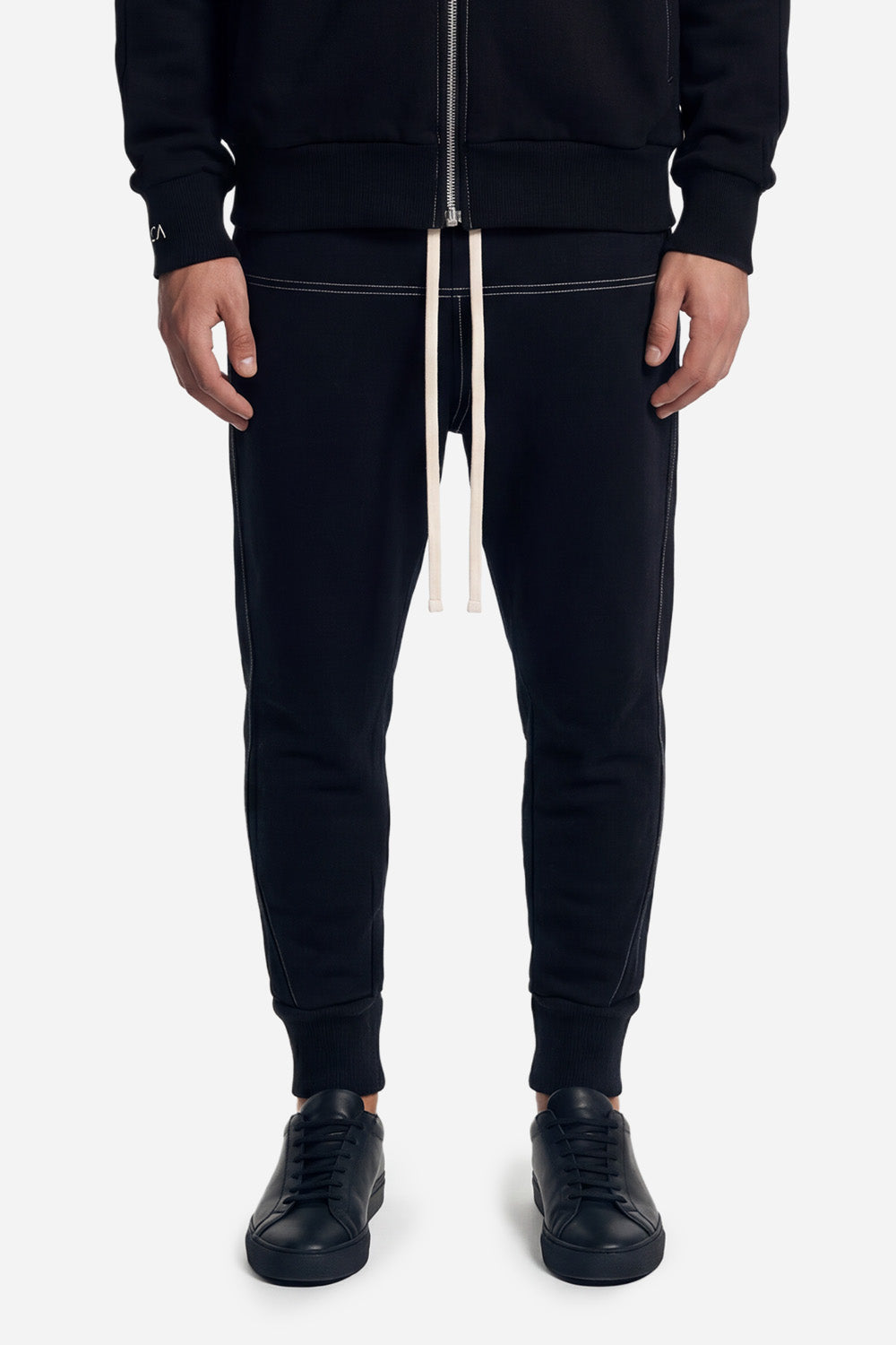 Milan Cotton Black Tracksuit