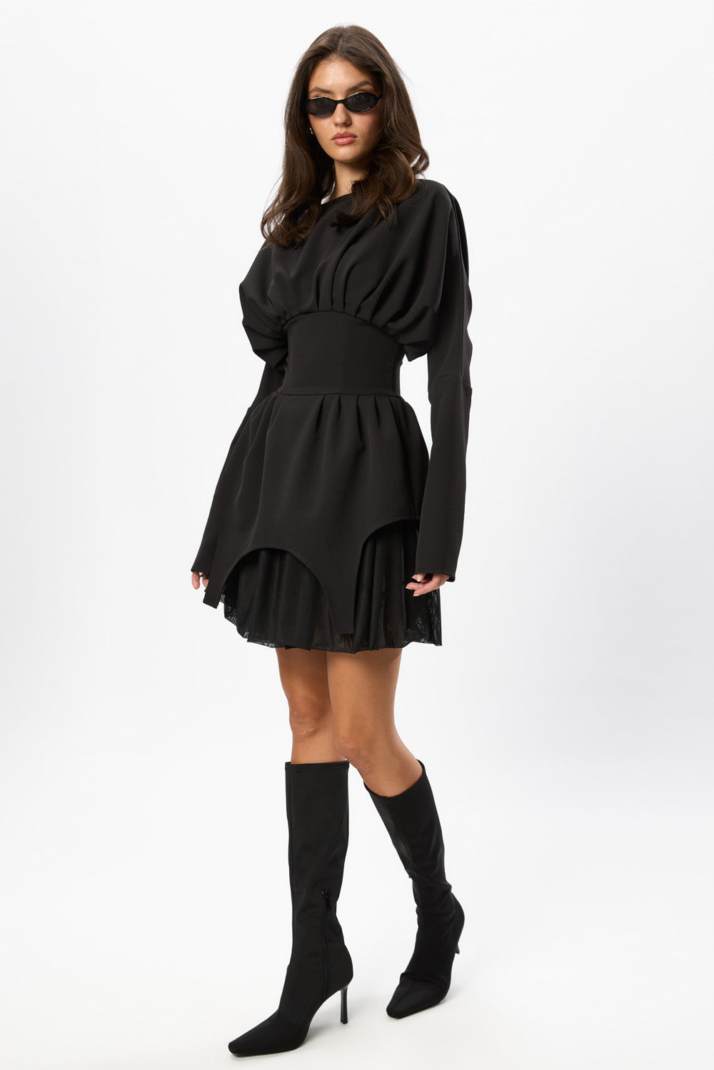 Nyssa Siren Black Midi Dress