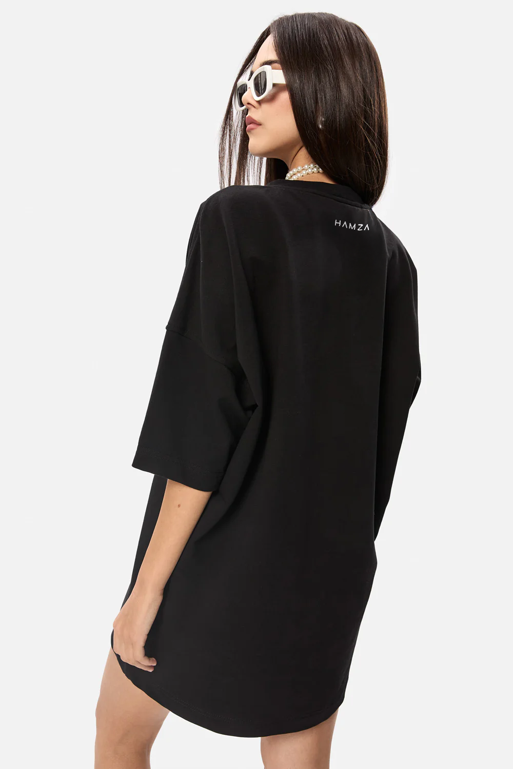 Tricou rochie alb cu imprimeu Dolce